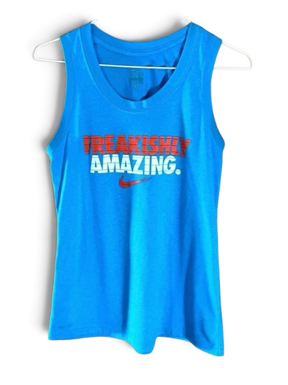 Nike Dri-Fit Turquoise Activewear Tank Tee Top